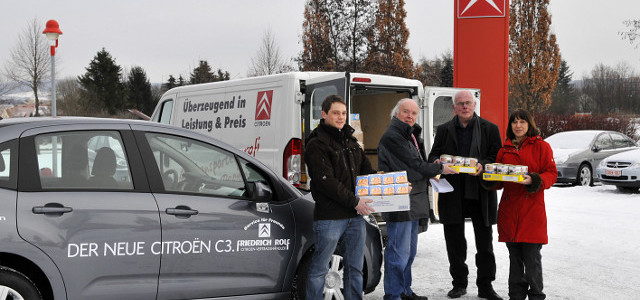 Gäste spenden bei Markteinführung des neuen Citroen C3 Gäste spenden bei Markteinführung des neuen Citroen C3